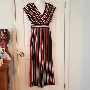 A beautiful stripped jumpsuit size small